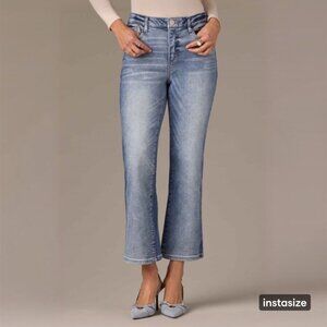 Wit & Wisdom Bennett Barely Bootcut High Waist Slimming Jeans Size 8